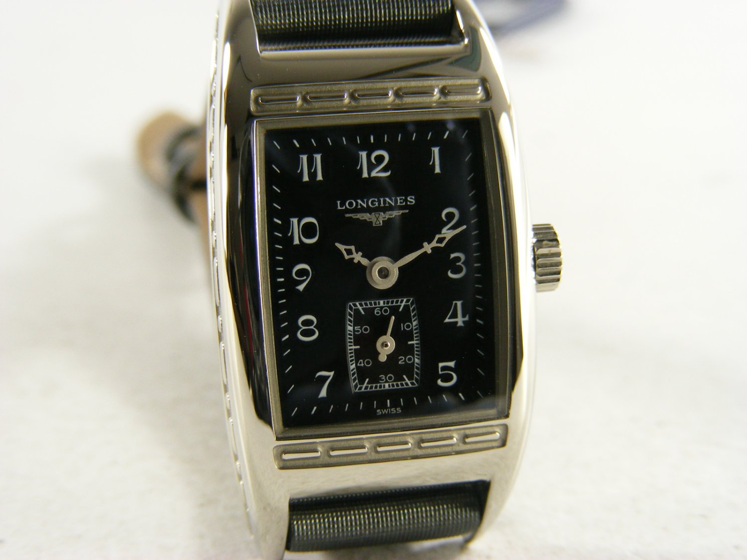 LONGINES Belle Arti lady in steel Black Ref. L21944532. NEW