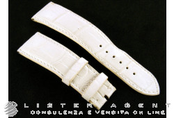 FRANCK MULLER bracelet en cuir de crocodile blanc MM 21,00 / 17,00. UTILISÉ!