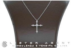 CHIARA FERRAGNI collana Croce in metallo con zirconi Ref. J19AWC07. NUOVA!