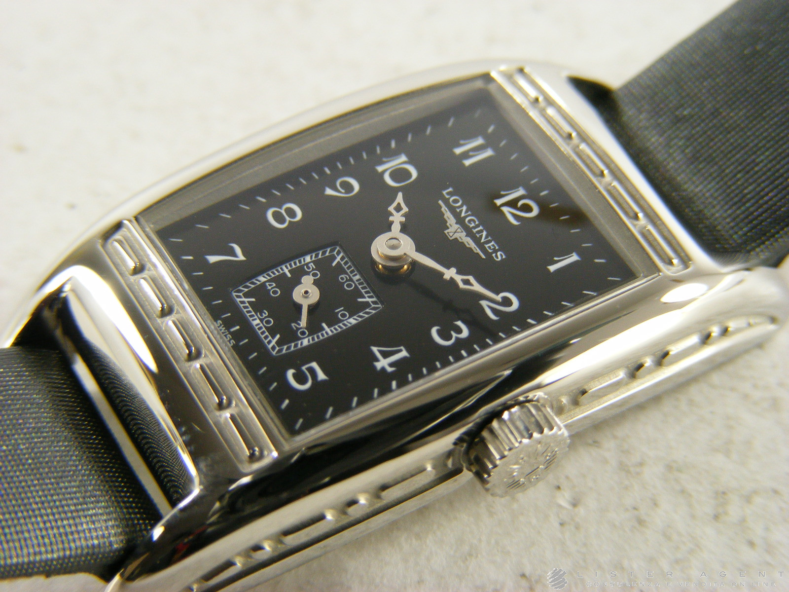 LONGINES Belle Arti Dame in Stahl Schwarz Ref. L21944532. NEU