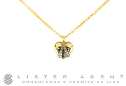 GUCCI Halskette Ape & Cuore in Gelbgold und Weiß 18Kt mit Diamanten Ref. YBB43378100100U. NEU! -40%