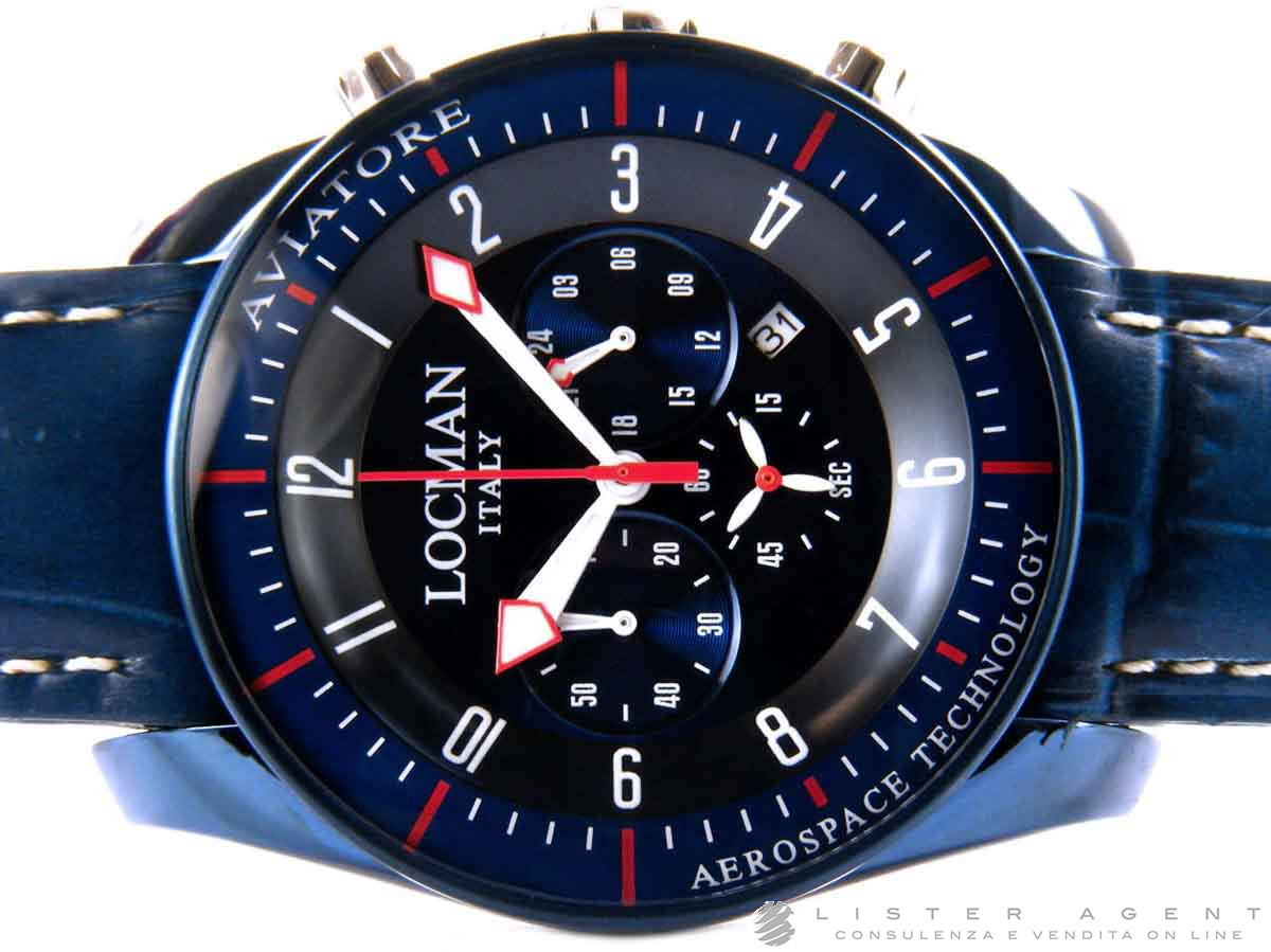 Locman ロックマン AVIATORE パイロットウォッチ 0450BLBLFWRBPSB 新品未使用品 - 腕時計、アクセサリー