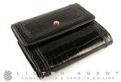MONTBLANC portafogli La Vie de Boheme 6cc con View Pocket in pelle di colore nero Ref. 107609. NUOVO!