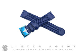 DODO by Pomellato cinturino in pelle intrecciata color blu MM 18 Ref. CWD6PB. NUOVO!