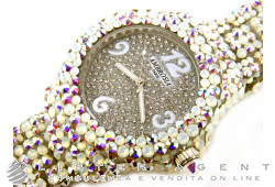 AMBROSIA PARIS orologio Glitter in plastica con Strass Ref. WW3230105. NUOVO!